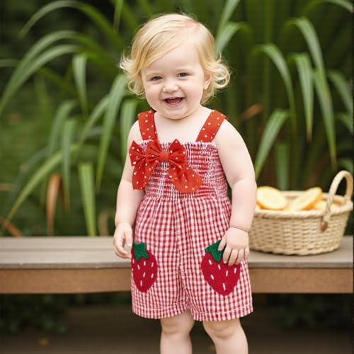 Boho Baby Girl Clothes Summer Toddler Tank Romper Sleeveless Bowknot Ruffle Overalls Jumpsuit Shorts With Headband
