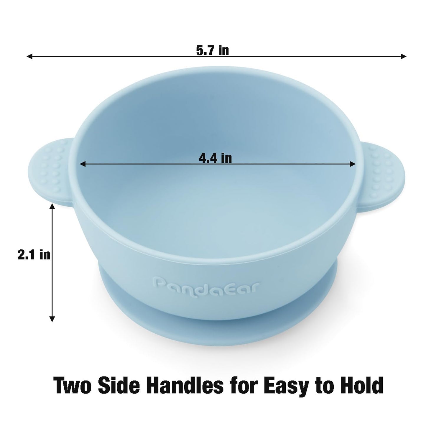PandaEar 3 Pack Baby Bowls with Suction| Stay Put Silicone Food Bowl for Babies Kids Toddlers Infants| Food Grade Soft Safe BPA-Free Silicone (Pink)