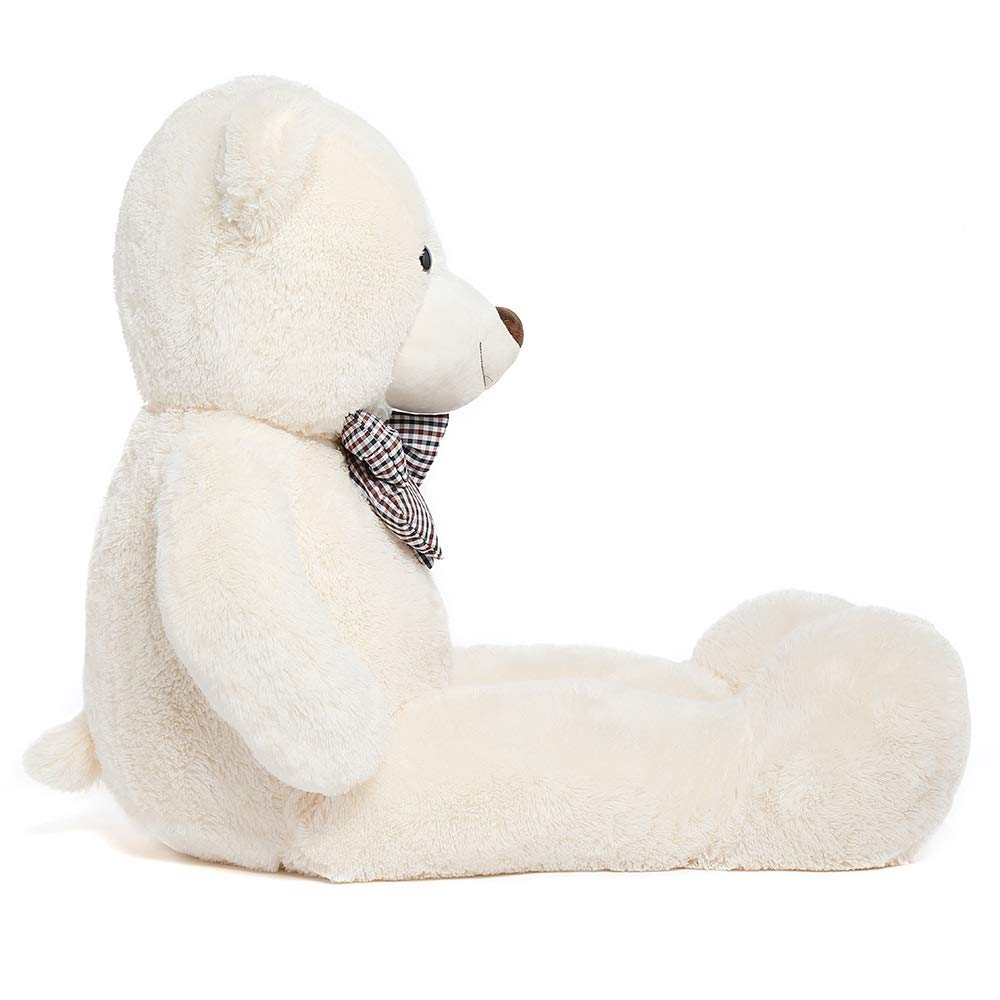 MaoGoLan Giant Big Teddy Bear 4 Feet 47 inch Life Size Tan Plush Bear Brown Stuffed Animal for Children Boyfriend