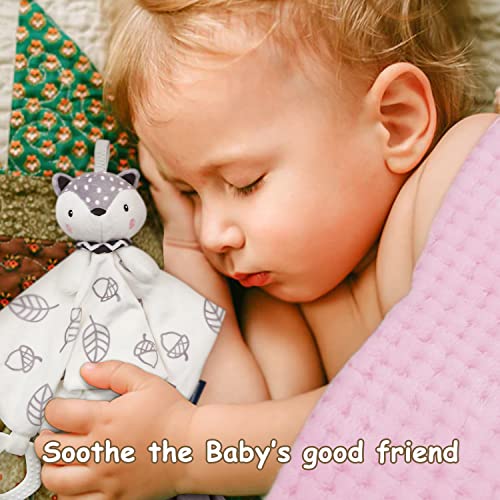 Baby Shower Gifts, Baby Boy Gifts Basket Includes Newborn Blanket Baby Lovey Security Blanket Wooden Rattle Toy, Funny Baby Bibs Socks & Greeting Card - Baby Gift Set Newborn Shower Basket