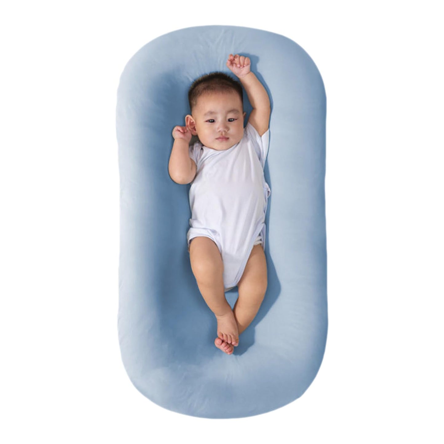 Baby Lounge Pillow for Newborn 0-24 Months, Newborn Lounger Nest Sleeping for Baby in Bed, Infants Lounger for Boys & Girls (Pink, 29.5*19.3in)