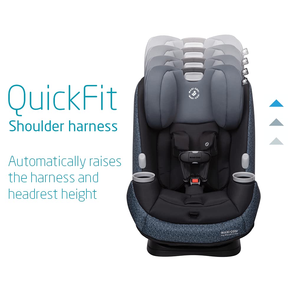 Maxi-Cosi Pria Max All-in-One Convertible Car Seat, Rear Facing Car Seat (4-40 lbs), Forward Facing Car Seat (22-65 lbs), High Back Booster Seat (40-100 lbs), Pure COSI, Desert Wonder