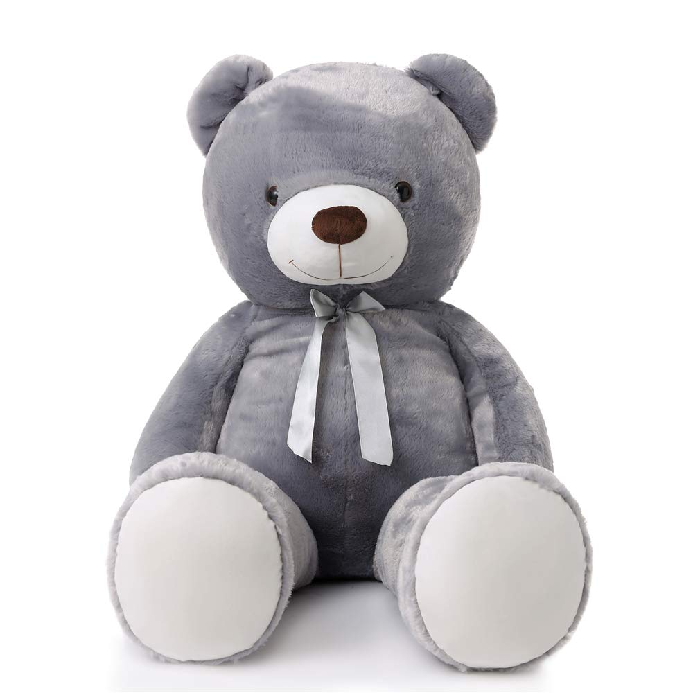 MaoGoLan Giant Big Teddy Bear 4 Feet 47 inch Life Size Tan Plush Bear Brown Stuffed Animal for Children Boyfriend