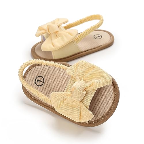 Baby Girls Bow Knot Sandals Flat Non-Slip Patchwork Princess Shoes Infant First Walking Slipper Shoes Beach Sandals