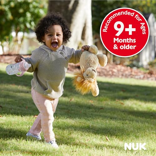 NUK Learner Cup, 10 oz, 8+ Months, 2 Count – BPA Free, Spill Proof Sippy Cup