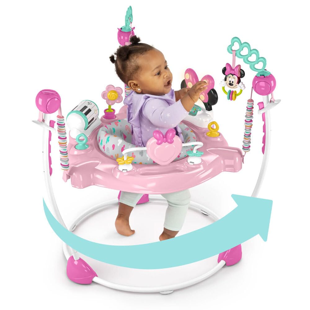 Bright Starts Disney Baby Finding Nemo Sea of Activities Baby Activity Center Jumper with Interactive Toys, Lights, Songs & Sounds, 6-12 Months (Blue)