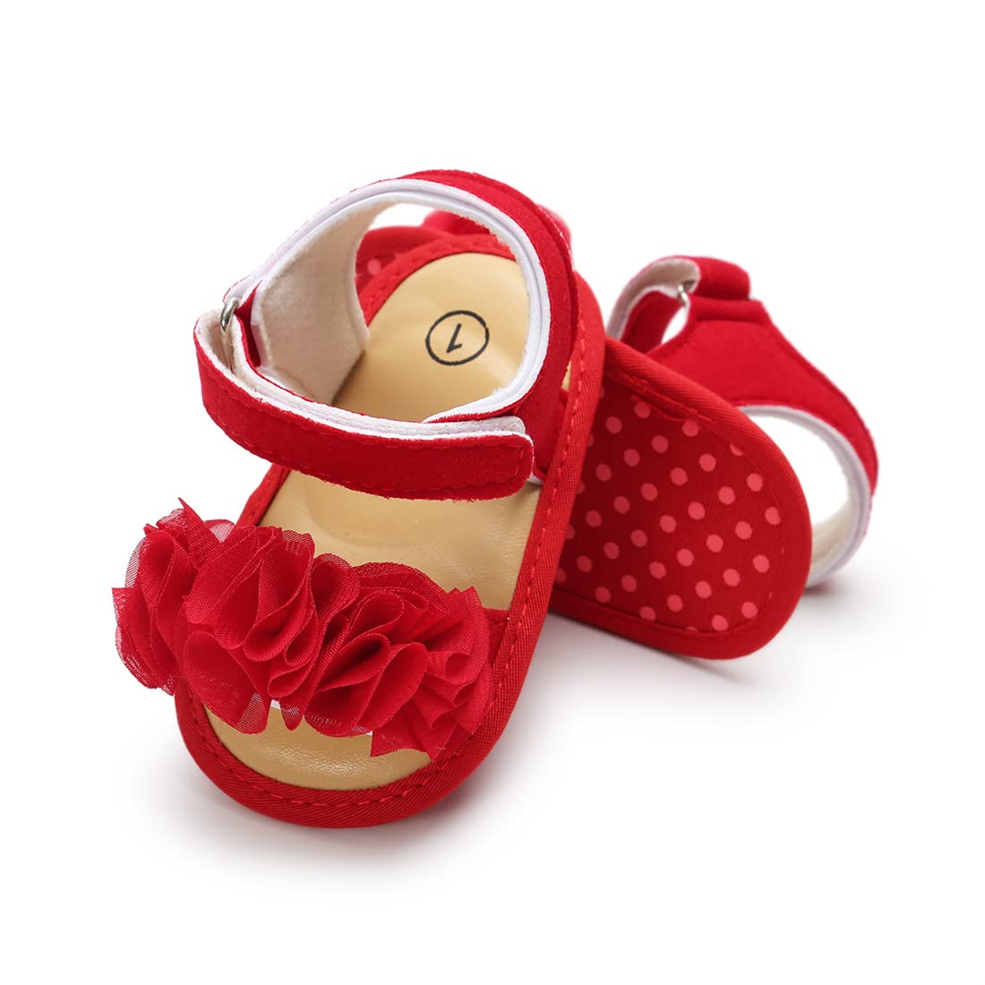 Ohwawadi Baby Boys Girls Sandals Soft Sole Summer Infant Wedding Dress Flat Shoes Beach Sandal Newborn Crib Shoes First Walkers