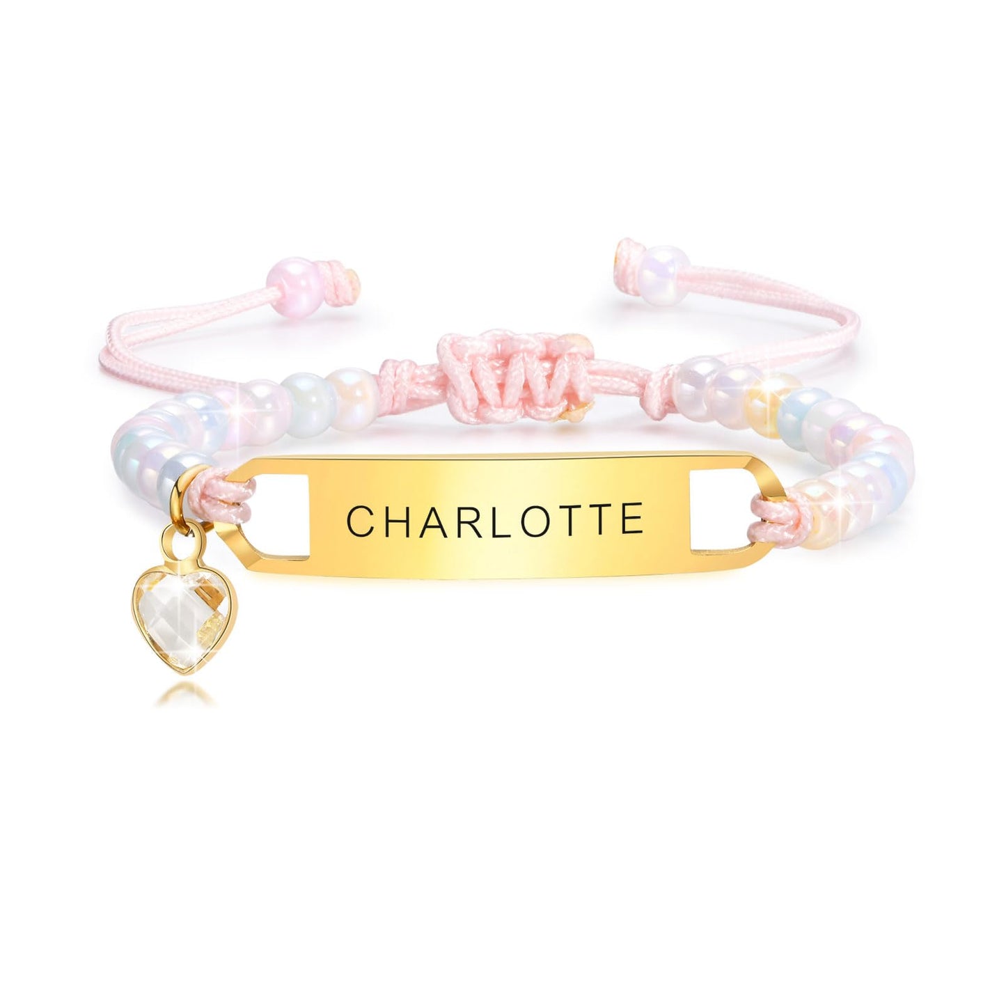 Personalized Baby Bar Bracelet : 18K Gold Plated Custom Name ID Plate Bracelet for Children Toddler from Mom, Engraved Kid Name for Daughter Son, New Born Birthday Gift,Adjustable,Nickel free
