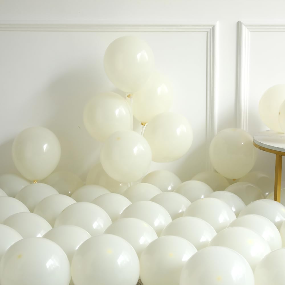 Dusty Blue Balloon Arch Garland Kit, 141 Pcs Sand White Baby Blue White Balloons for Baby Shower Decorations, Gender Reveal, Birthday, Wedding Decoration