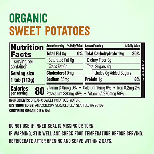 Amazon Brand - Mama Bear Organic Baby Food, Fruit Variety Pack, Apples, Apple Berry Blend, Bananas, Pears, vegetarian, 4 ounce (Pack of 12)