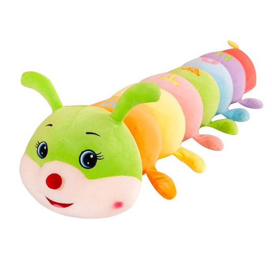 Multicolor Caterpillar Stuffed Animal Big Hugging Pillow Cute Plush Soft Pillow Doll,Giant Plush Toy,Gifts for Girl Boy Babies Birthday (59inch/150cm)