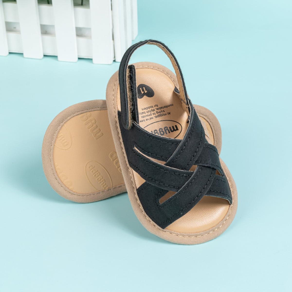 Meckior Infant Baby Girls Boys Summer Sandals Open Toe Lace Princess Dress Wedding Flats Shoes Newborn Toddler Soft Non-slip Sole First Walker Crib Shoes