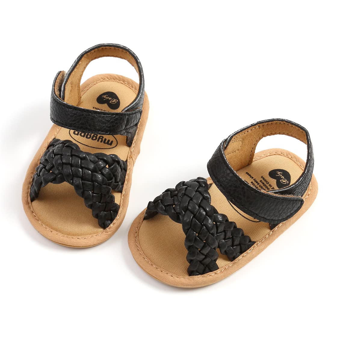 COSANKIM Baby Girl Sandals Rubber Sole Summer Outdoor Infant First Walker Crib Dress Shoes Baby Sandals