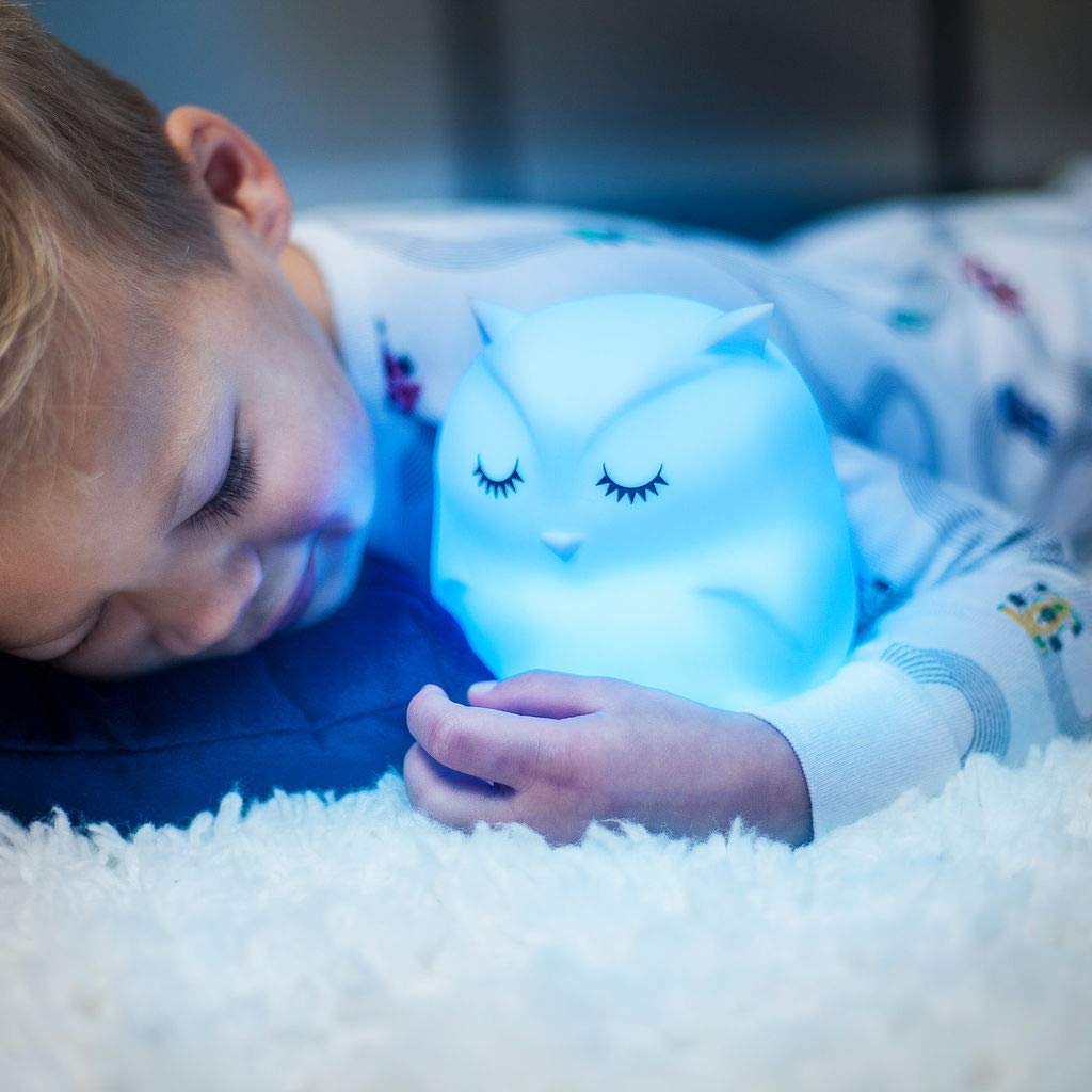 Lumipets Remote Control Silicone Night Light for Kids - Pig Design with 9 Soft Colors & Sleep Timer - Rechargeable, Battery-Operated Lamp for Bedroom | Baby Nursery, Toddler, Girls, Boys