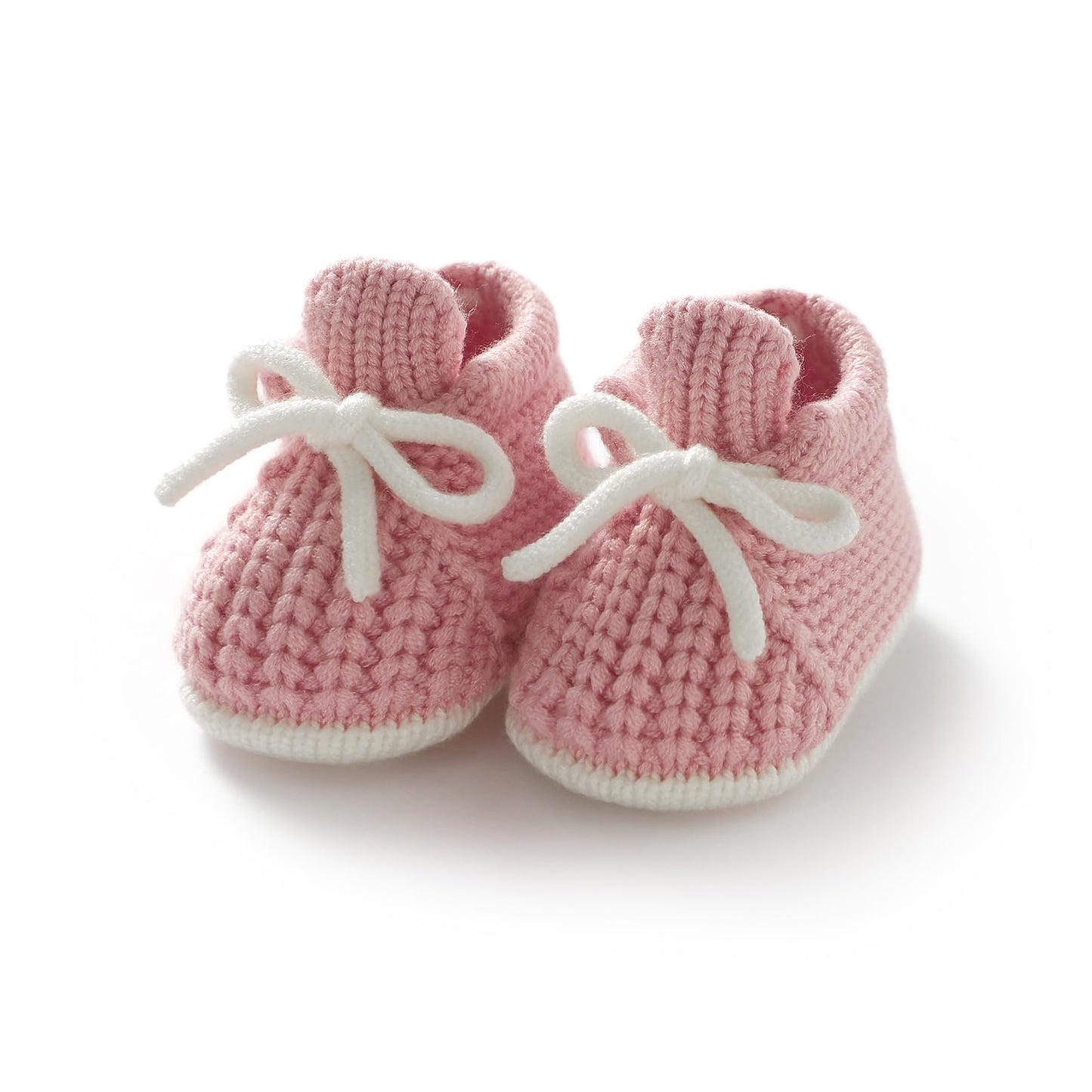 LAWKUL Baby Booties Knit Newborn Shoes Cozy First Walkers Infant Toddler Boots for Boy Girls 0-3 Months