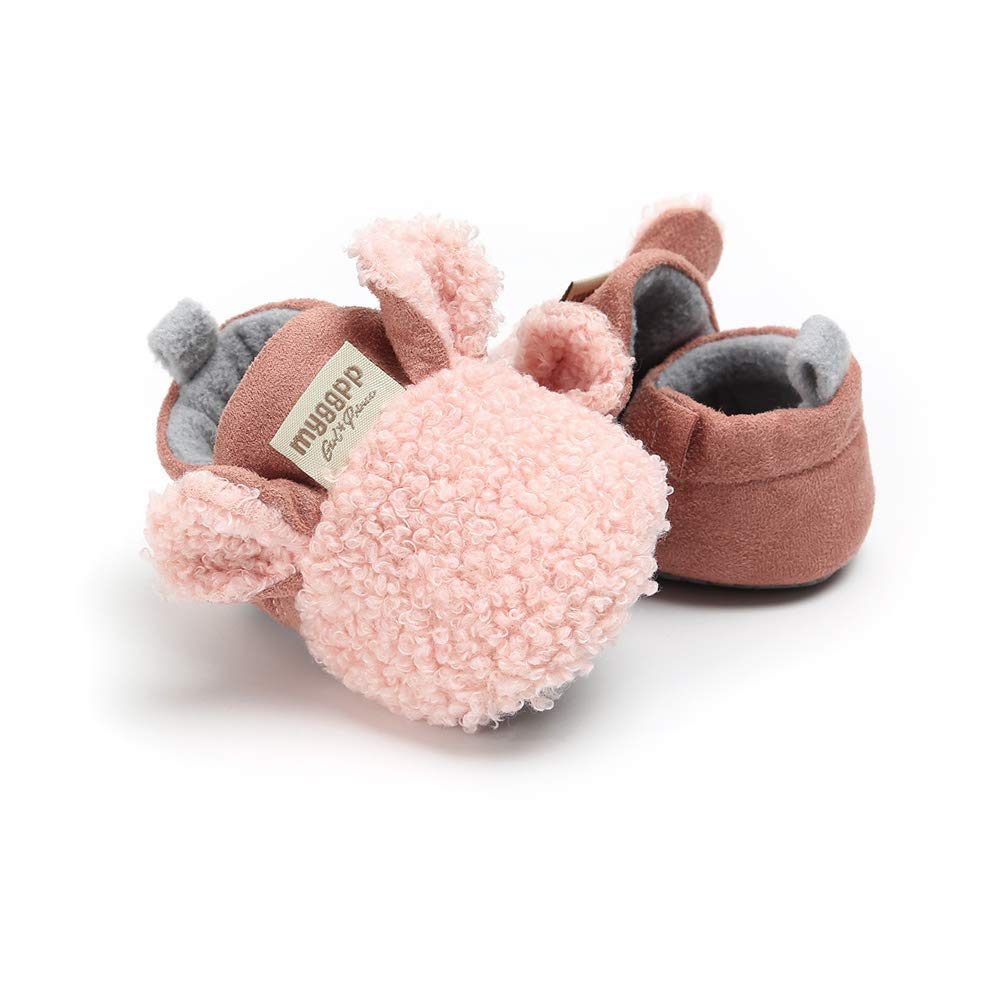 Baby Boys Girls Soft Plush Slippers Cartoon Toddler Infant Warm Winter House Shoes