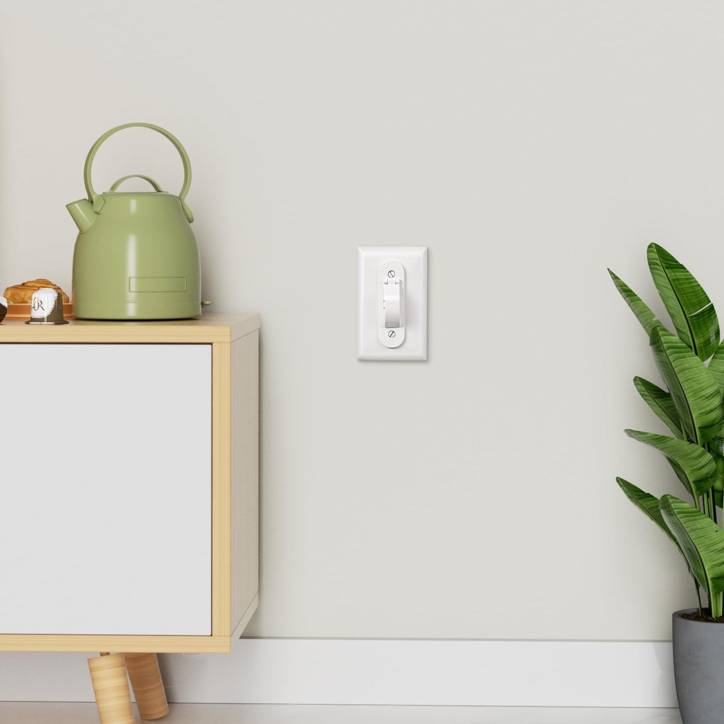 Wall Switch Guard, Child Proof Light Switch Cover Guard | Toggle Style | Light Switch Protection | Keep Toggle Switch in On or Off Position | 2 Pack, White