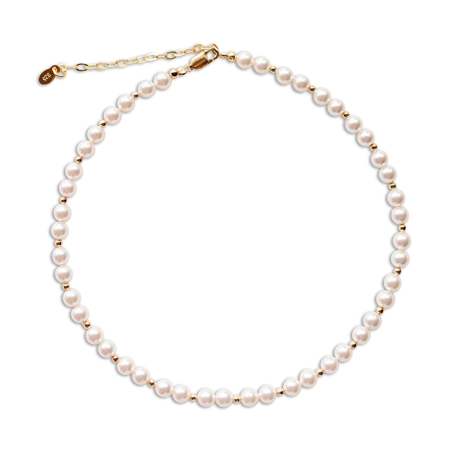 Cherished Moments Children's 14K Gold-plated over Sterling Silver Bracelet with White High-End Simulated Pearls for Babies, Infants, Toddlers, and Girls