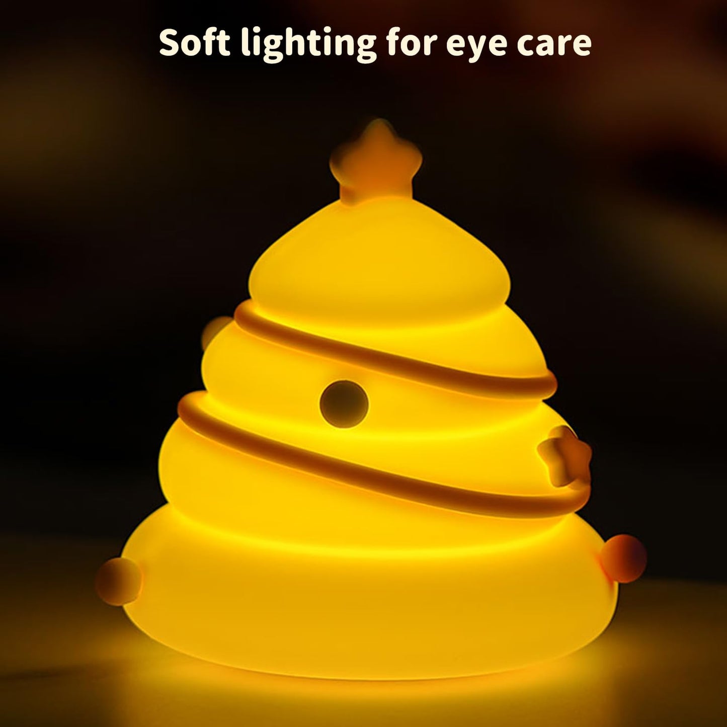 Led Cute Dog Night Light, Dimmable Nursery Puppy Kawaii Lamps, Super Squishy Silicone USB Rechargeable Touch Control Night Lamp for Kids Adults, Used for Camping Party Room Decor (Dog)