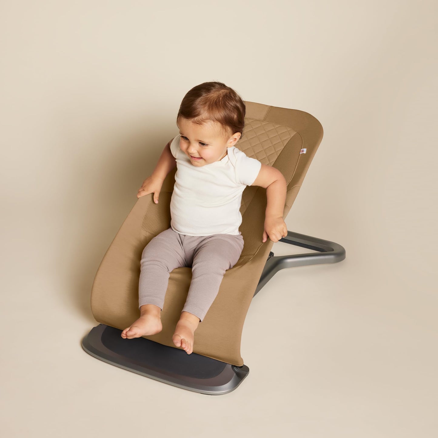 Ergobaby Evolve 3-in-1 Mesh Bouncer, Adjustable Multi Position Baby Bouncer Seat, Fits Newborn to Toddler, Grey Mesh
