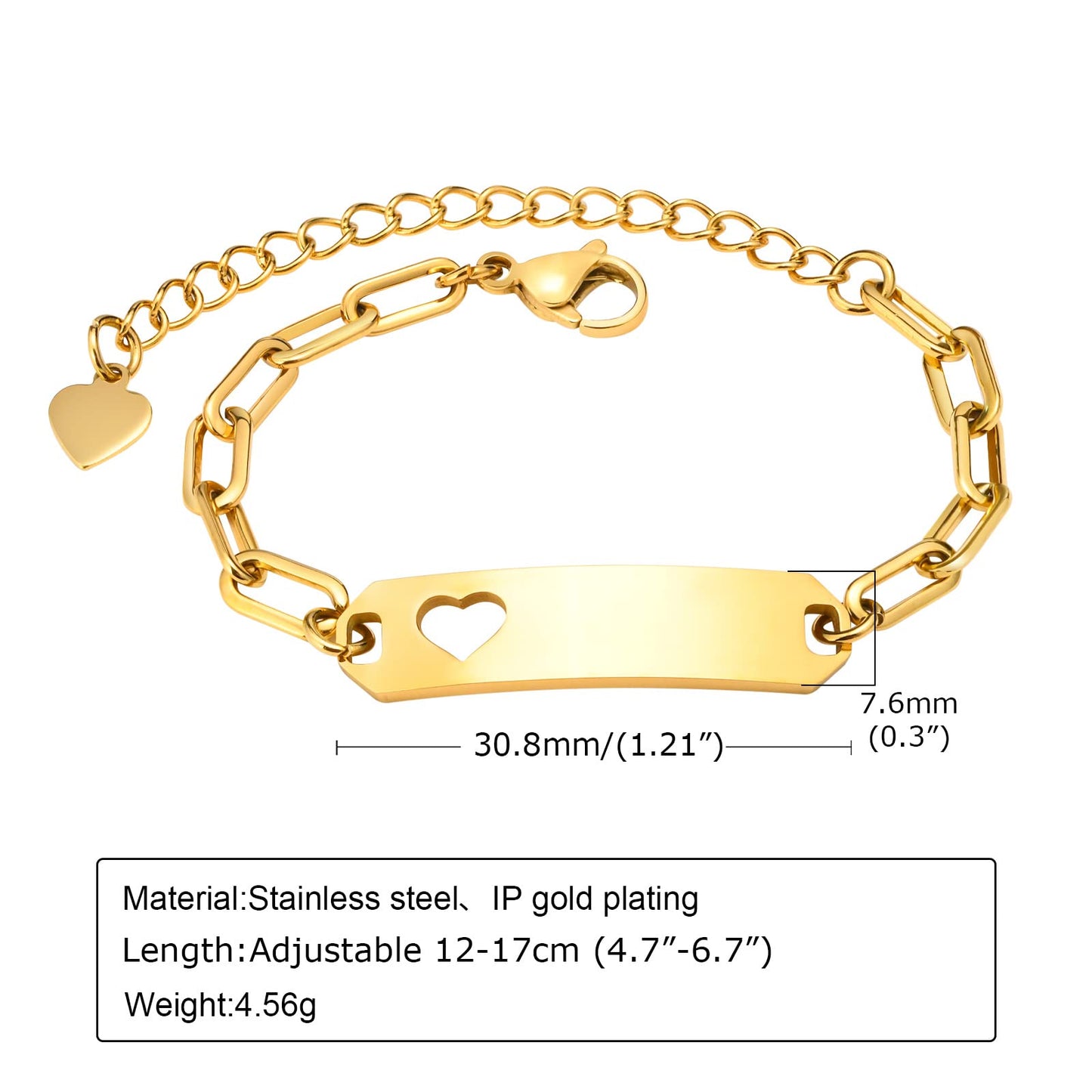 Personalized Baby Bar Bracelet : 18K Gold Plated Custom Name ID Plate Bracelet for Children Toddler from Mom, Engraved Kid Name for Daughter Son, New Born Birthday Gift,Adjustable,Nickel free