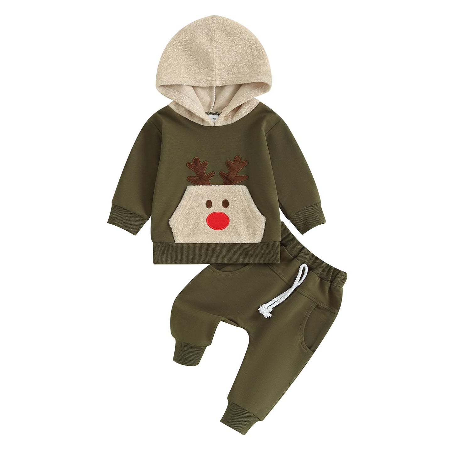 Infant Baby Boy Fall Winter Clothes Outfits Hooded Long Sweatshirt Pants Set Toddler Clothes 6 12 18 24 Months 2T