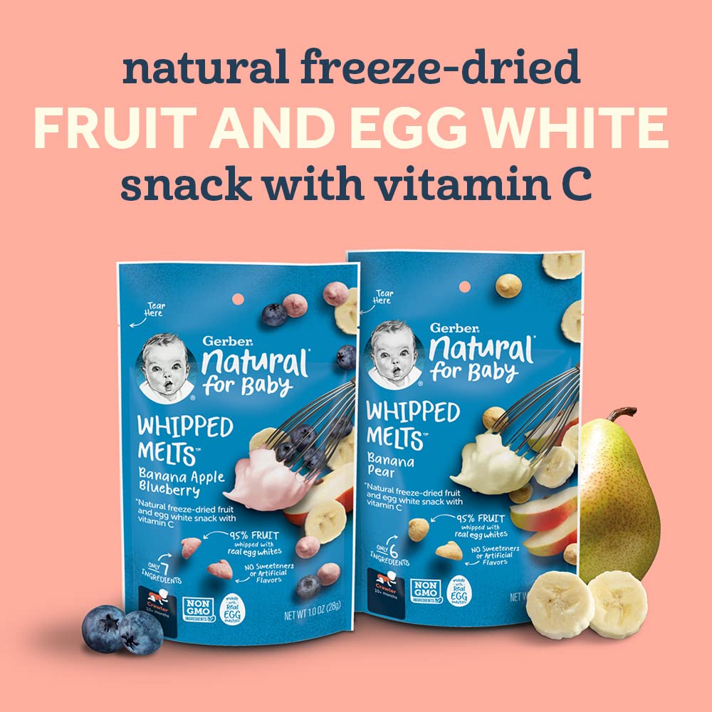 Gerber Baby Snacks Yogurt Melts, Strawberry, 1 Ounce (Pack of 7)