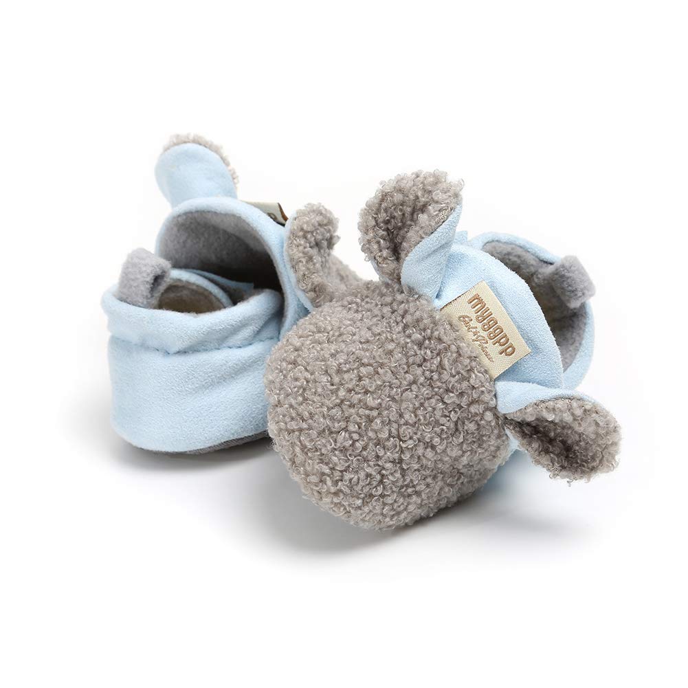 Baby Boys Girls Soft Plush Slippers Cartoon Toddler Infant Warm Winter House Shoes