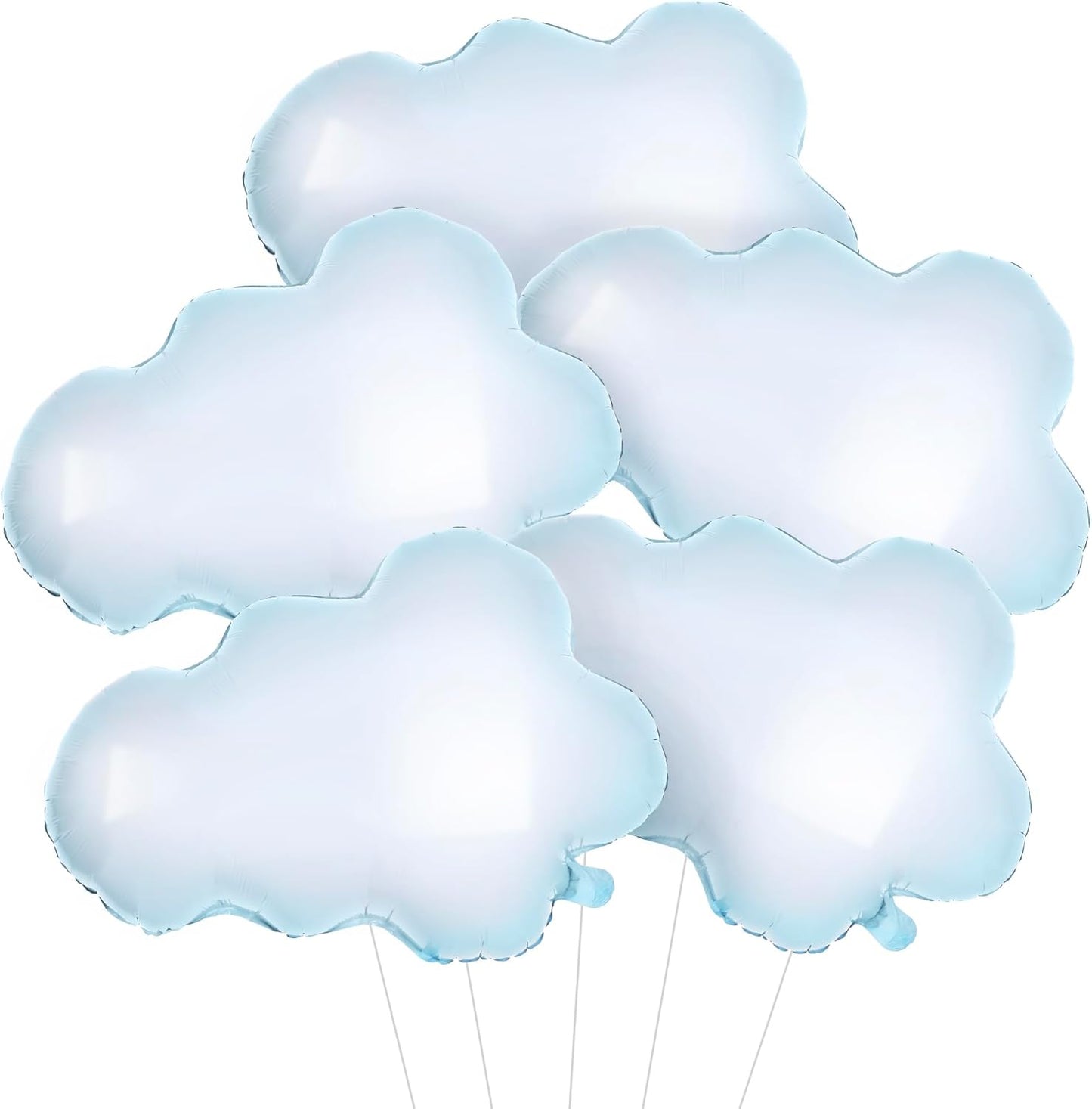 KatchOn, Huge Cloud Balloons Set - 30 Inch, Pack of 5 | Cloud Balloons Kit for Party Decorations |Balloon Party Supplies for Happy Baby Shower Decorations, Sky Party Decor