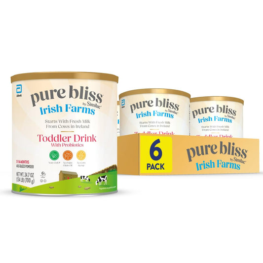 Pure Bliss by Similac Irish Farms Toddler Drink,* Easy to Digest, Non-GMO, Powder, 24.7-oz Can