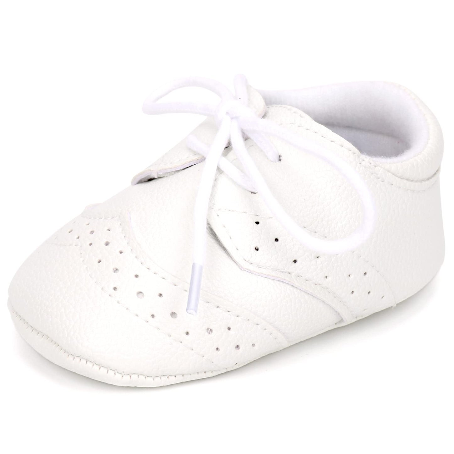 LONSOEN Baby Girls Boys Loafers Prewalker Dress Crib Shoes