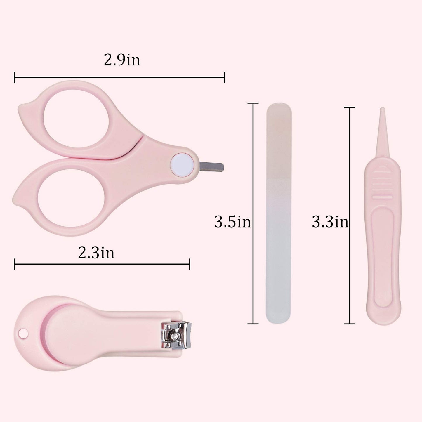 Baby Nail Kit, Baby Manicure Kit and Pedicure with Cute Owl Shape Case. Baby Nail Clipper, Scissor, Nail File & Tweezer for Newborn, Infant & Toddler, Mothers Day Gifts(Green)