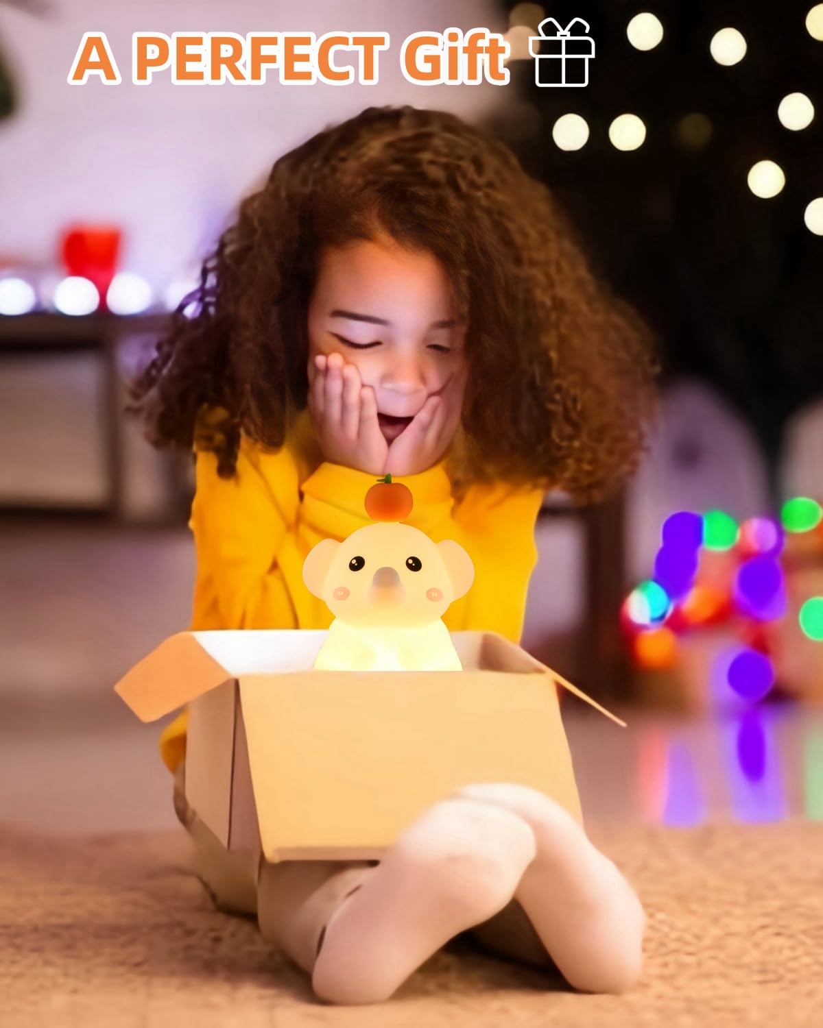 DuDu Duck Night Light, Cute Duck Lamp, Squishy Silicone Nightlight for Bedrooms with 30 Minutes Timer, Rechargeable Bedside Lamp with Touch Control for Bedrooms, Living Room