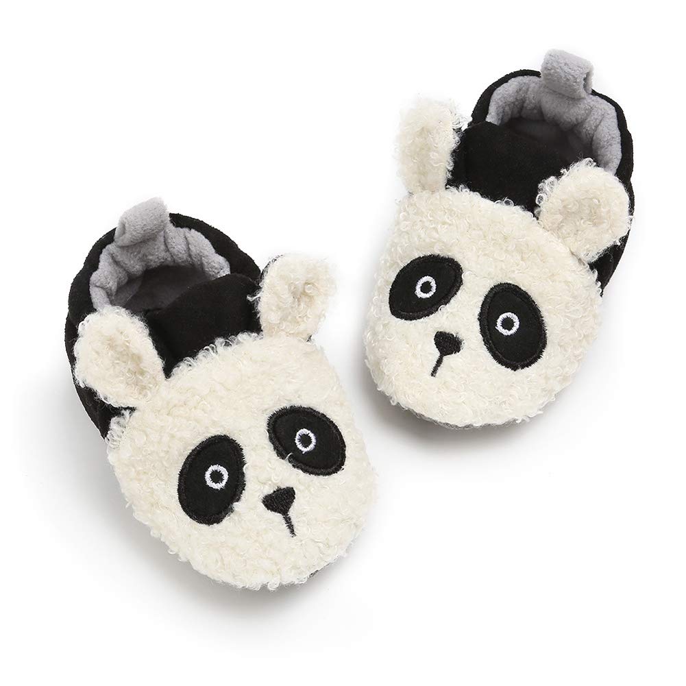 Baby Boys Girls Soft Plush Slippers Cartoon Toddler Infant Warm Winter House Shoes