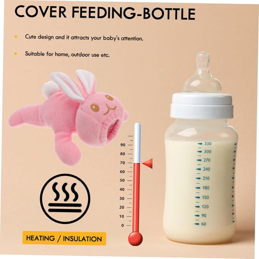 1pc Cover for Baby Bottle Security + Safely Safemend Caterpillar Pink Feeding Bottle