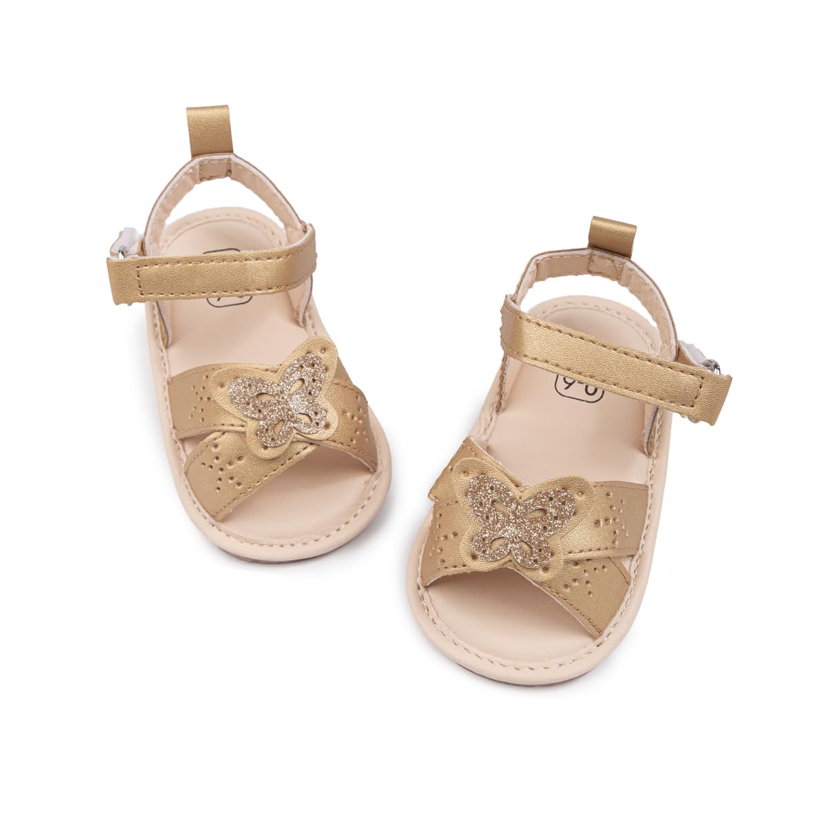 Oamico Baby Girl Sandals Infant Soft Anti-Slip Rubber Sole Casual Beach Sandals Newborn Bowknot Outdoor First Walker Summer Shoes for Baby Girls Flat Sandal