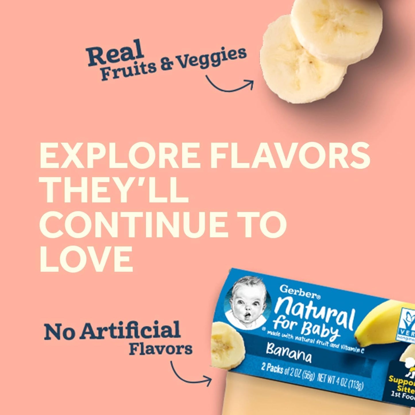 Gerber 2nd Foods Tubs Breakfast Cereal Variety Pack, 3 Pear Cinnamon Oatmeal, 3 Apple Banana Oatmeal, 3 Apple Banana Mixed, 3 Apple Mango Rice, 3 Apple Strawberry Blueberry, 15 CT