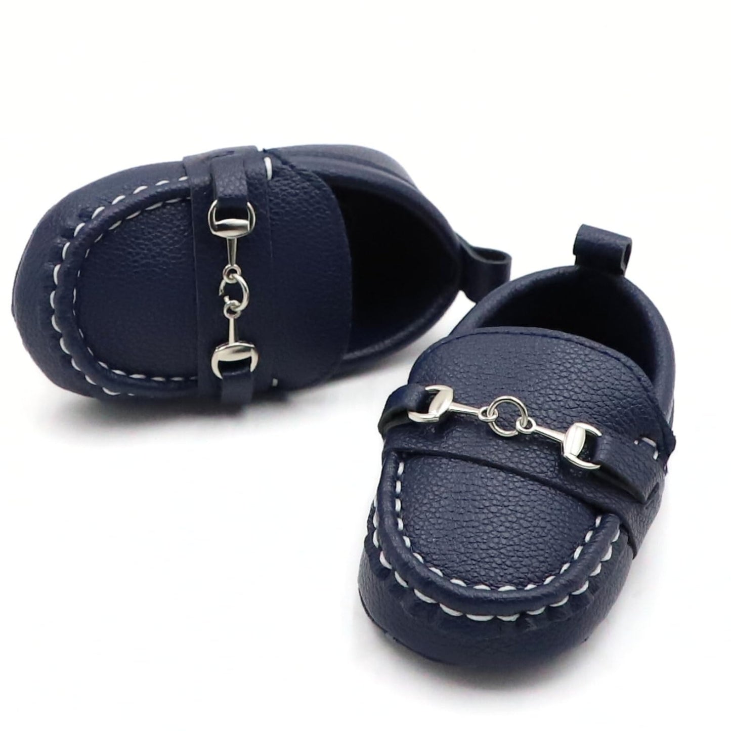 First Walking Shoes for Baby Boys Delightful Solid Color Slip-On Loafers, Lightweight, Non-Slip Flat