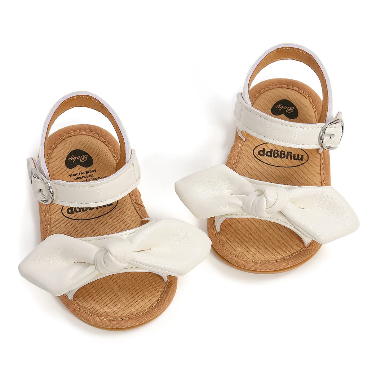 ohsofy Baby Girls Boys Sandals Infant Summer Beach Casual Shoes Bow Princess Dress Flats Rubber Sole Non Slip Outdoor Fishman Sandals Toddler First Walker Crib Shoes