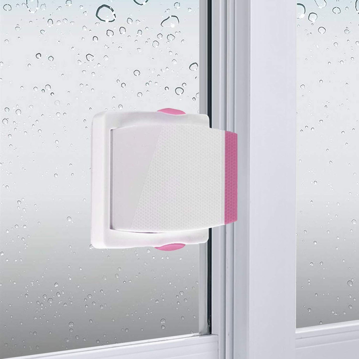 Sliding Glass Door Child Lock - OKEFAN 4 Pack Baby Safety Slide Window Locks for Kids Proof Patio Closet Doors No Drilling Tools Needed (Coffee)