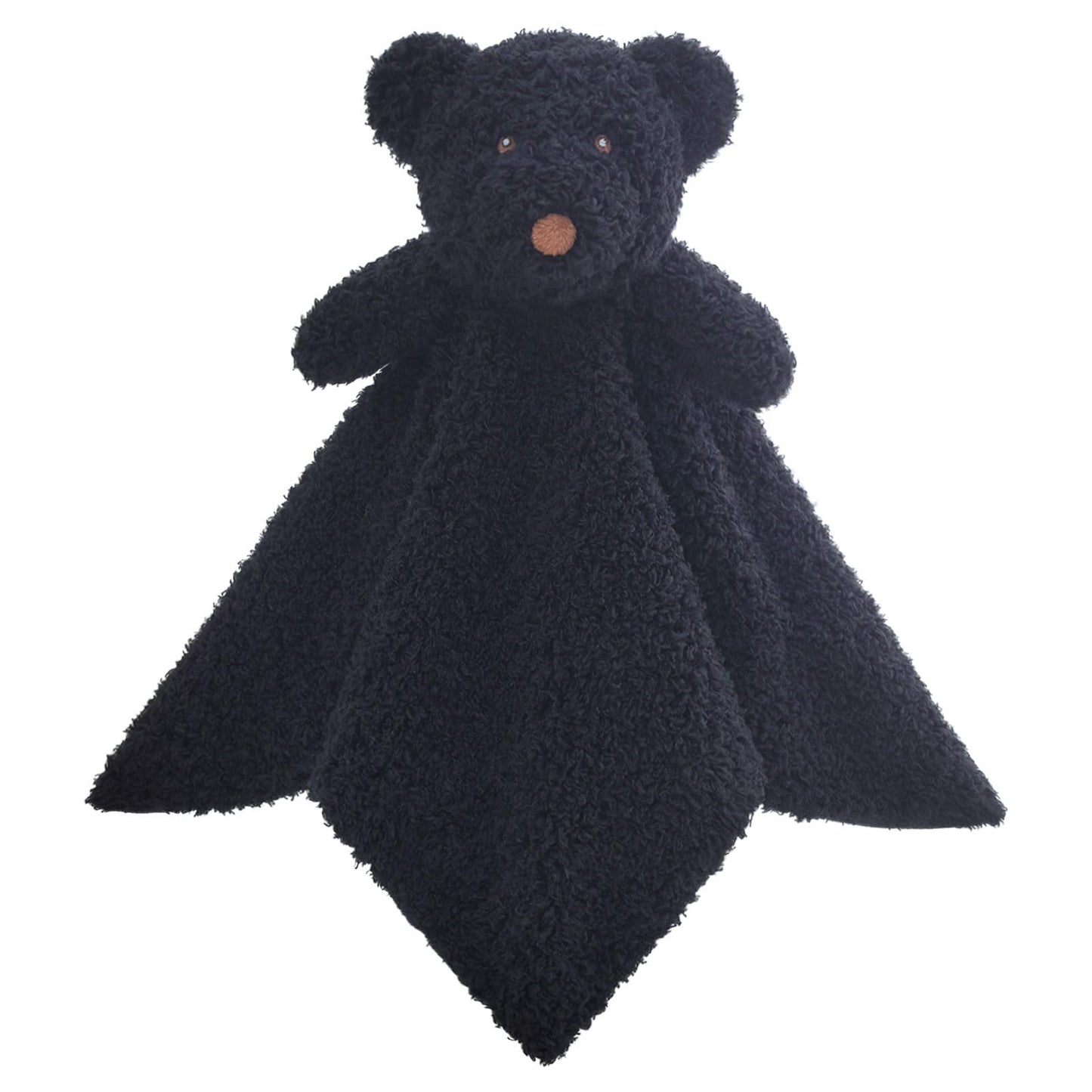 Baby Brown Teddy Bear Soft Stuffed Animal Security Blanket, Plush Bear Character Lovey Blanket, Baby Shower/Nursery Gift, Newborn Infant Toddler Snuggle Blankie for Boys Girls, 14 Inches