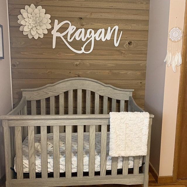 Custom Wood Name Sign, Personalized Wood Signs, Nursery Wall Decor, Baby Boy or Girl Name Sign, Large Word Cut Outs
