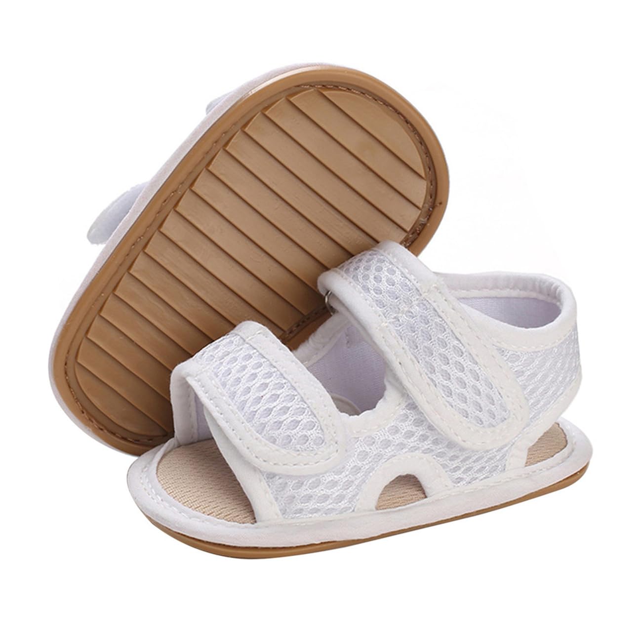 Timatego Baby Boys Girls Sandals Non Slip Soft Sole Outdoor Athletic Shoes Infant Toddler First Walker Crib Summer Shoes 3-18 Months