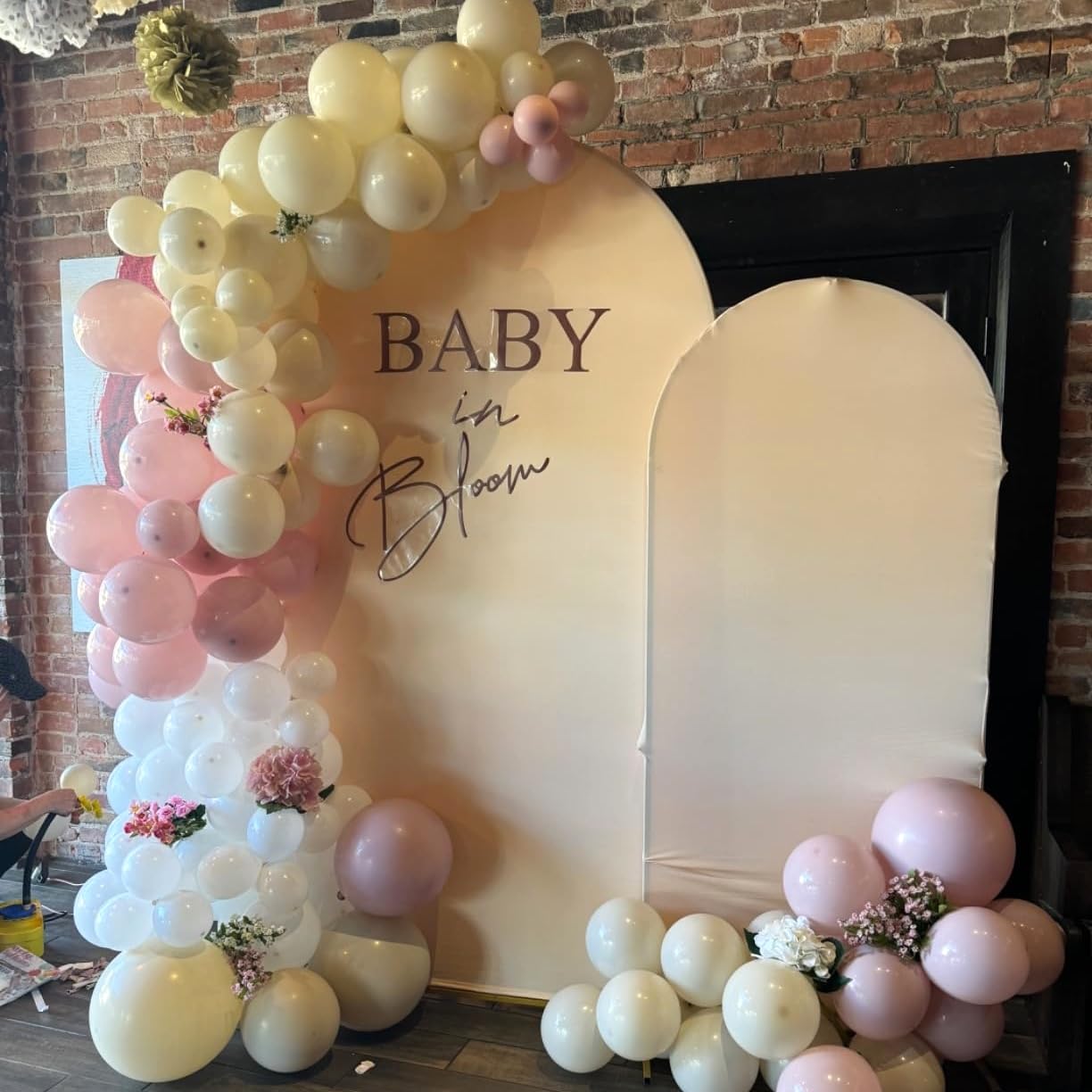 Dusty Blue Balloon Set, 60Pcs 12 Inch Slate Baby Blue White Sand Latex Balloon with Metallic Confetti Champagne Gold Helium Balloons for Birthday Party Baby Bridal Shower Boho Decortaions Supplies