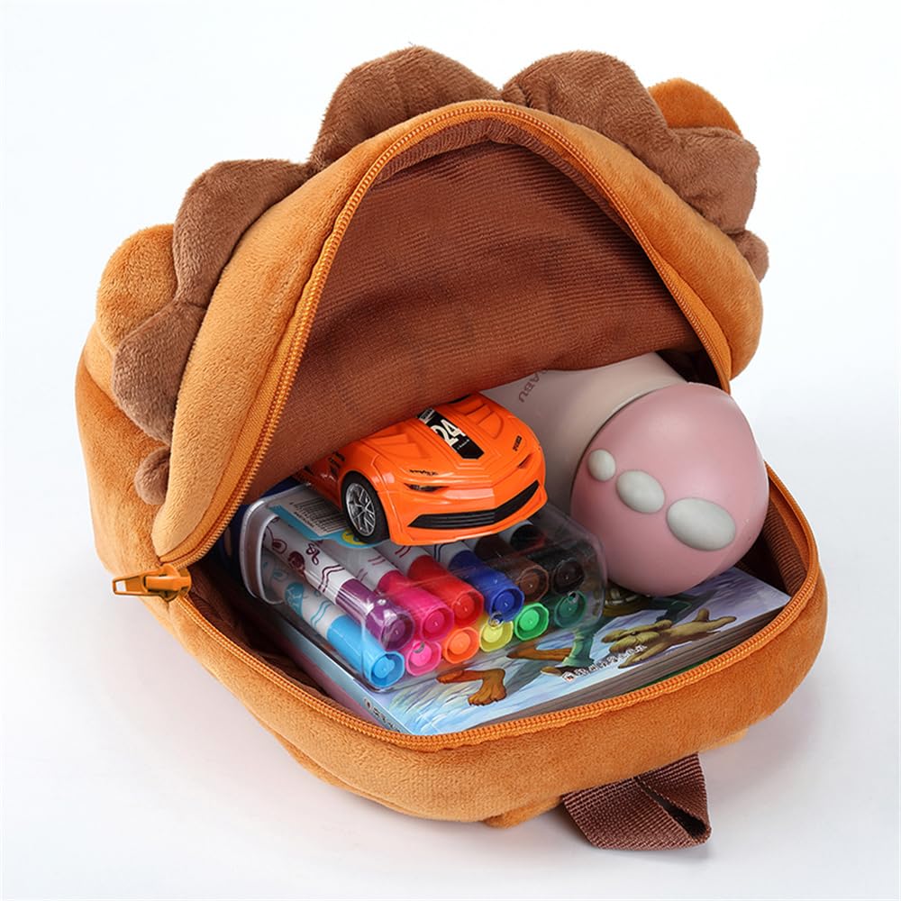 Cute Plush Toddler Backpacks Mini Brown Owl Backpack for Kids Real Littles Backpack for Boy Girl