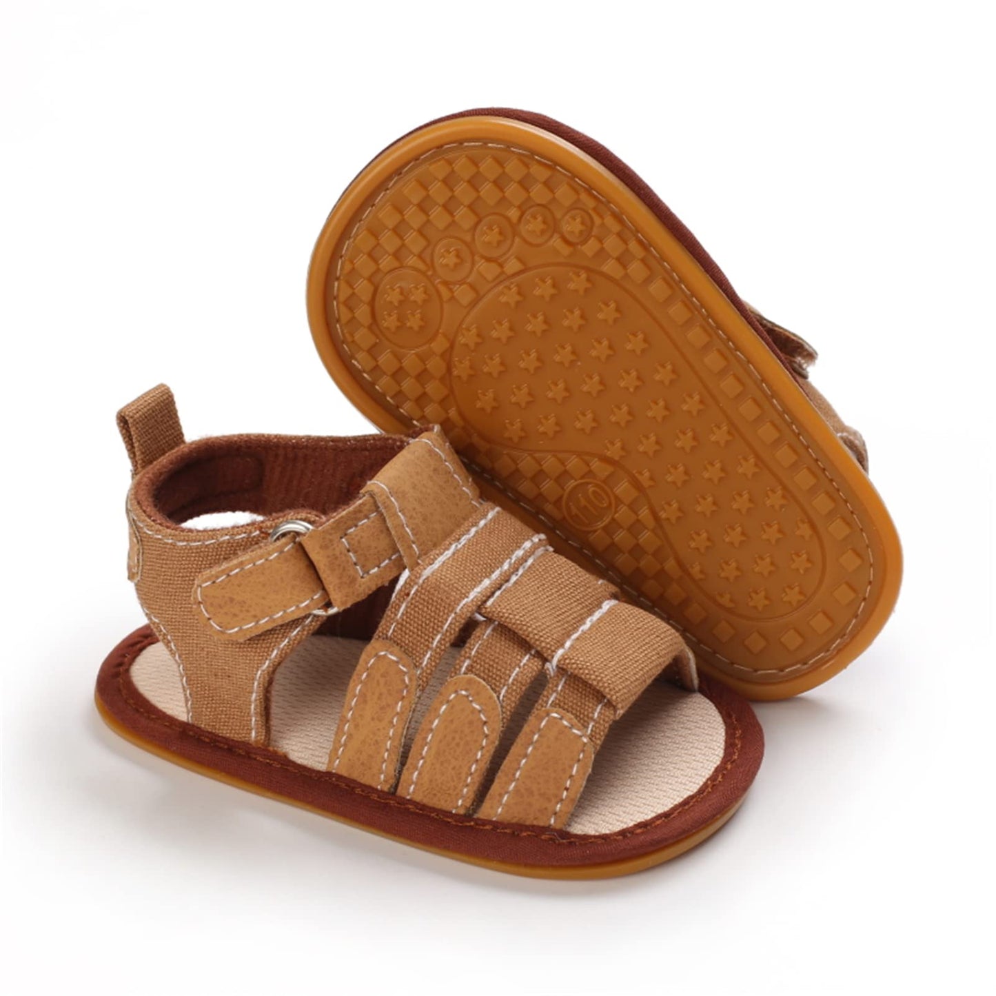 myppgg Baby Boys Girls Summer Sandals Non-Slip Soft Sole Infant Slippers Cotton Crib Shoes for Toddler First Walkers