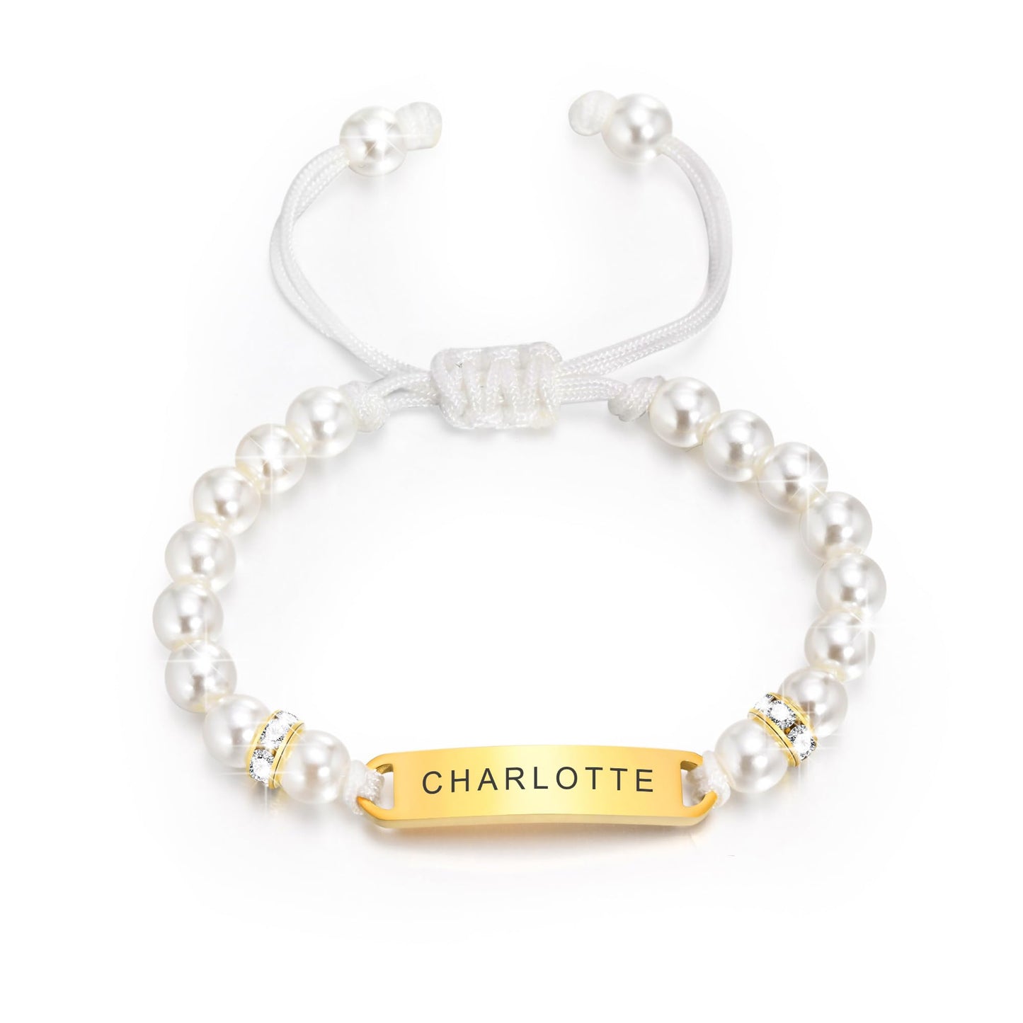 Personalized Baby Bar Bracelet : 18K Gold Plated Custom Name ID Plate Bracelet for Children Toddler from Mom, Engraved Kid Name for Daughter Son, New Born Birthday Gift,Adjustable,Nickel free