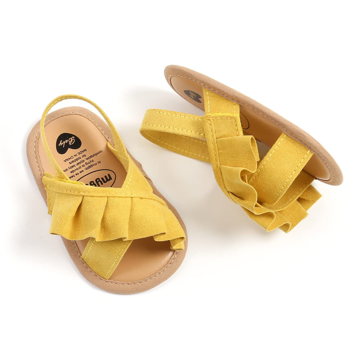 myppgg Baby Boys Girls Summer Sandals Non-Slip Soft Sole Infant Slippers Cotton Crib Shoes for Toddler First Walkers