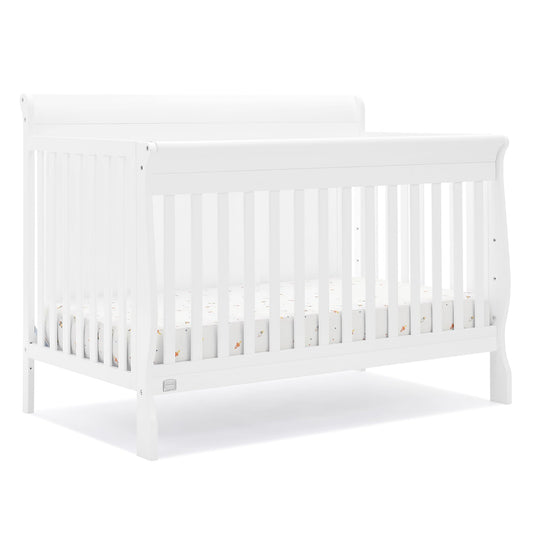 Delta Children Simmons Kids Carter 6-in-1 Convertible Crib - Greenguard Gold Certified, Black Ebony