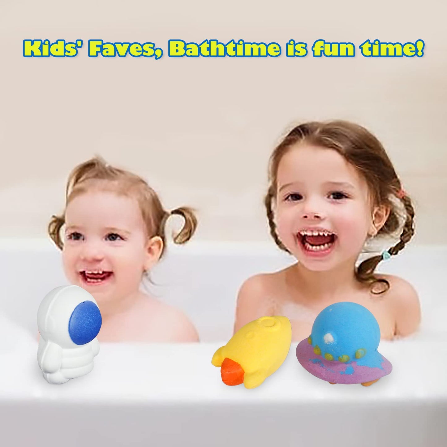 Aofmee Bath Bombs for Kids, Handmade Natural Bath Bombs with Toy Inside, Shea Cocoa Butter Moisturize, Spa Fizzies Bath Bomb Kit, Birthday Christmas Holiday Gifts for Women, Girls, Boys